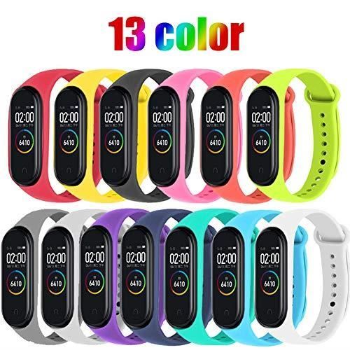 STN Bracelet Xiaomi Mi Smar Band 4 Courroies de Remplacement en Silicone pour Bracelet De Rechange XIAOMI Mi Band 4 NFC Sangle de Co