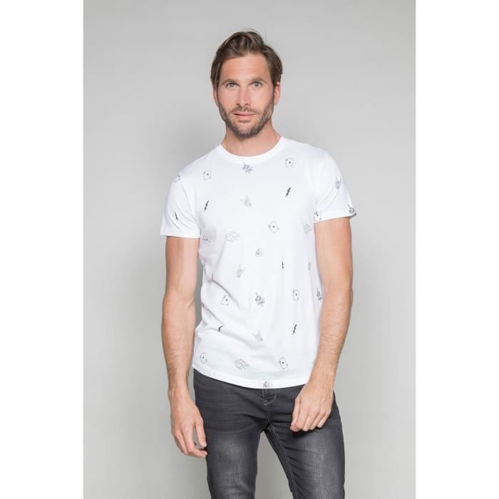 T-shirt en coton à motifs NOTSORRY - Couleur - White, Taille - S