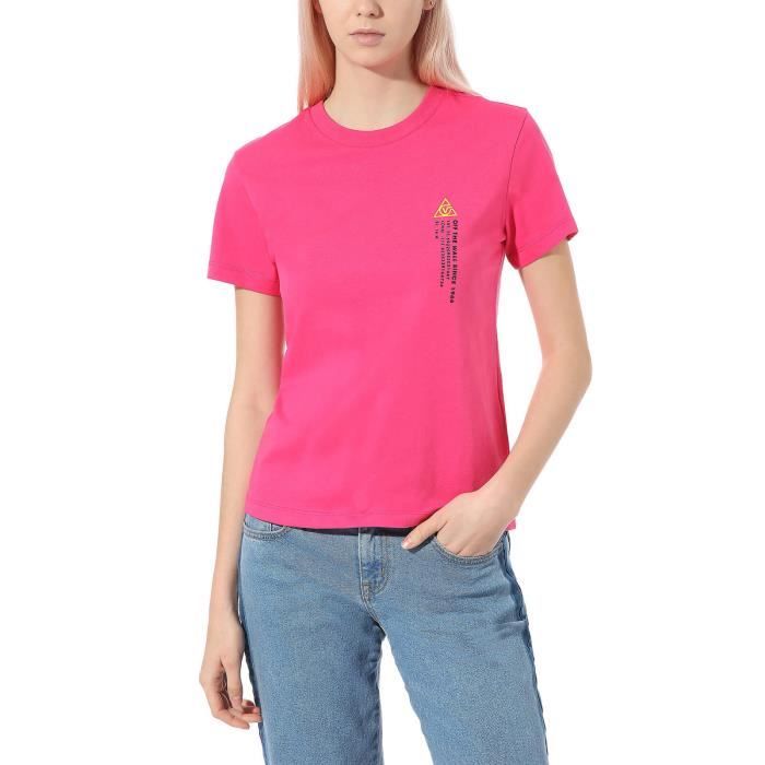 Vans T-Shirt pour Femme 66 Supply Boyfriend Rose VN0A4SCXZL0