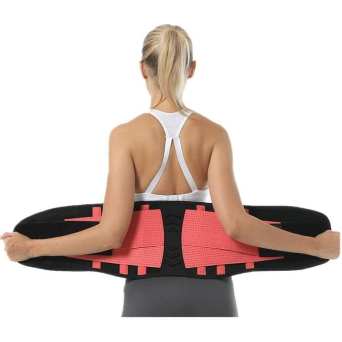 CEINTURE - BOUCLE DE CEINTURE,Femmes hommes corset ceinture taille soutien ceinture orthèse douleur au dos gymnase - Type Black-S