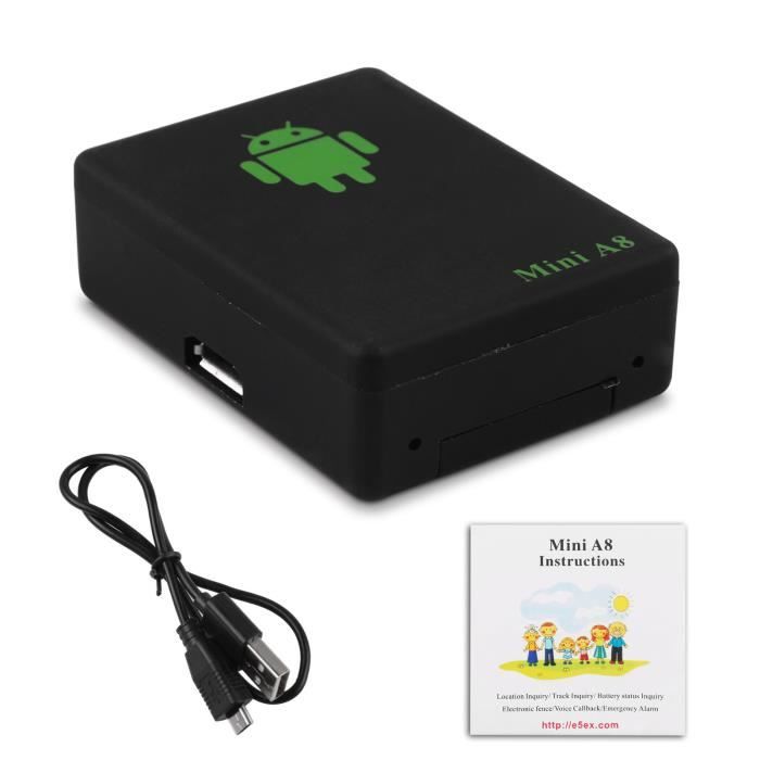 Tracker GSM / GPRS / GPS mini A8 pour véhicules anti-vol
