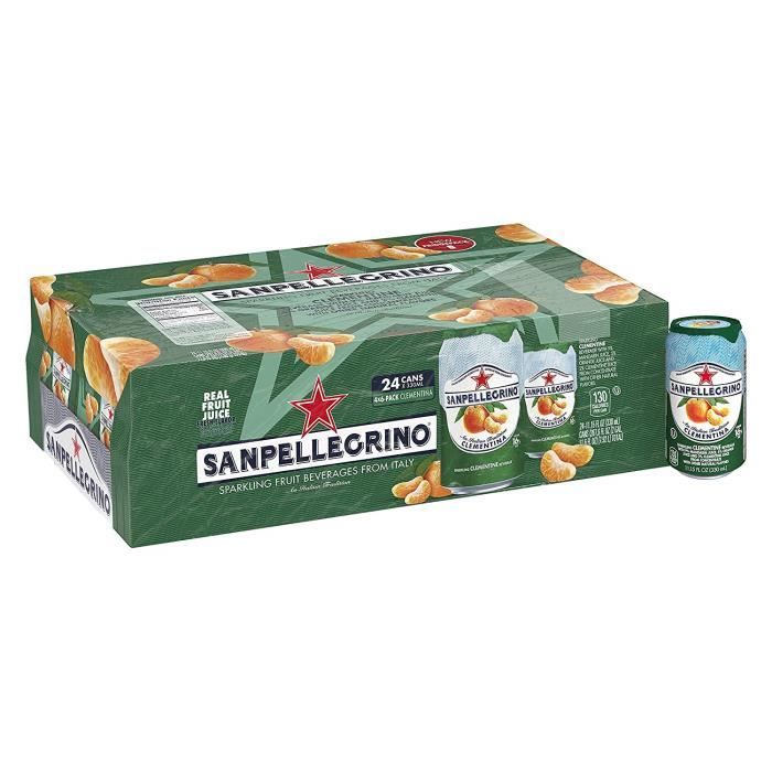 San Pellegrino Clementina Boîtes-( 330 Ml X 24 Boîtes )