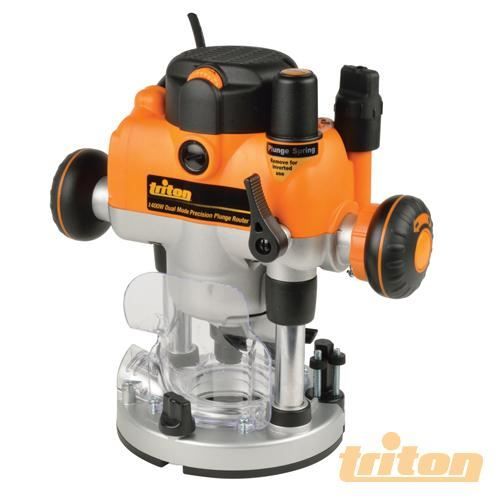 TRITON Défonceuse de précision bi-mode plongeante - 1 400 W
