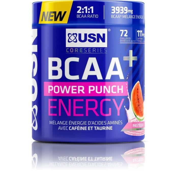 USN Boisson BCAA Power Punch Energy - Pastèque - 400 g