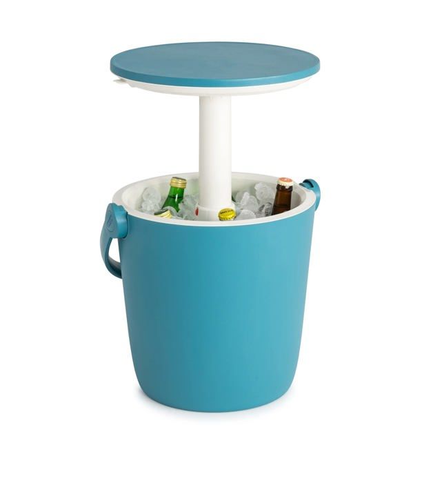 Keter Table dappoint 3-en-1 GO Bar 16 L - Glacière / Guéridon - Bleu 38x38x37 5 cm Keter Table dappoint 3-en-1 GO Bar 16 L - Glacière / Guéridon - Bleu 38x38x37 5 cm