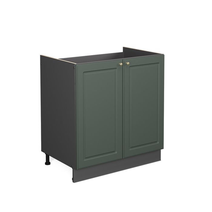 Meuble bas sous-évier Fame-Line 80cm sans PT Vert Or Campagne/Anthracite Vicco 37990