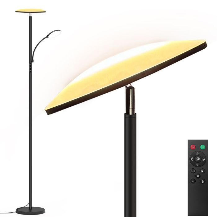 42W Lampadaire LED 4200LM sur Pied Salon 2700K-6500K Lecture Lampadaire avec Télécommande Contrôle Tactile pour Salon Chambre