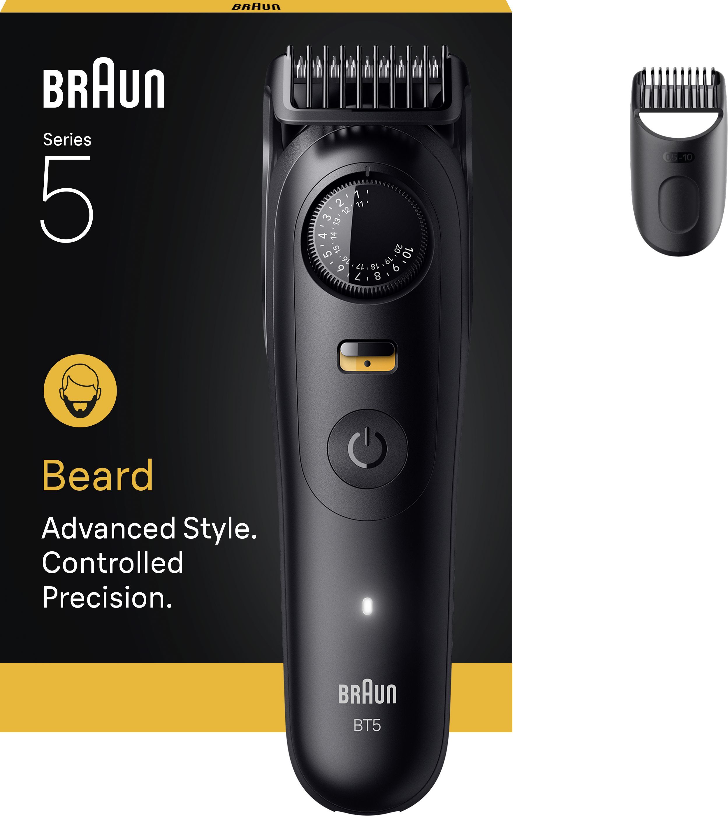Tondeuse À Barbe Braun Series 5 BT5500 – 20 Longueurs, 120 Min Autonomie - vue 2