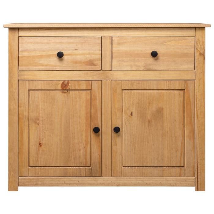 SOLDES dAutomneBuffet 93x40x80 cm meuble de rangementarmoire console - Pin solide Assortiment Panama - HOMEFR5888