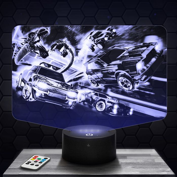 Lampe 3d  Rocket League Gaming - Jouet Figurine Cadeau