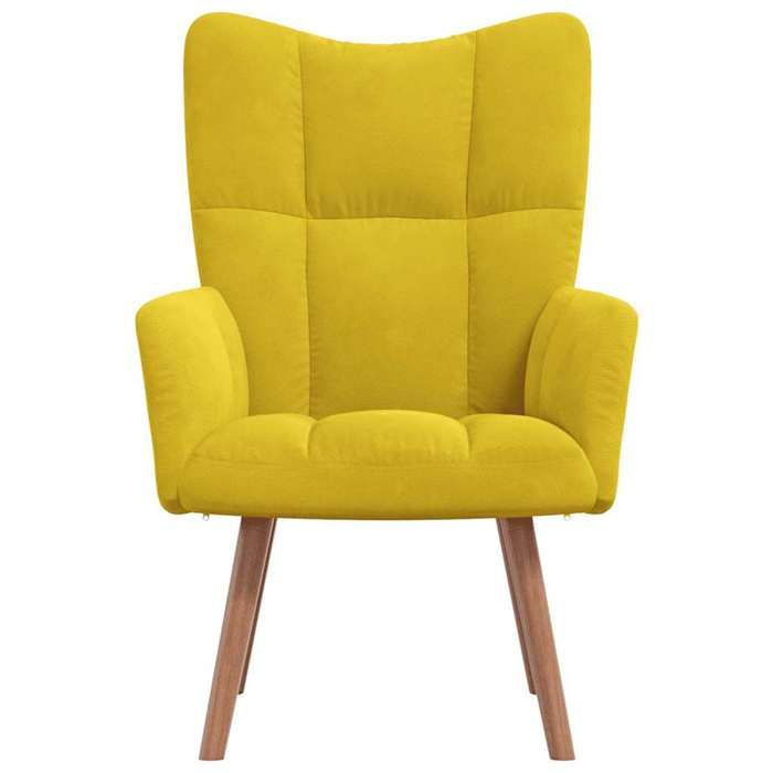 Bestseller Chaise/Fauteuil de relaxation - BURKE - 110 kg par siège - Jaune moutarde Velours FF730