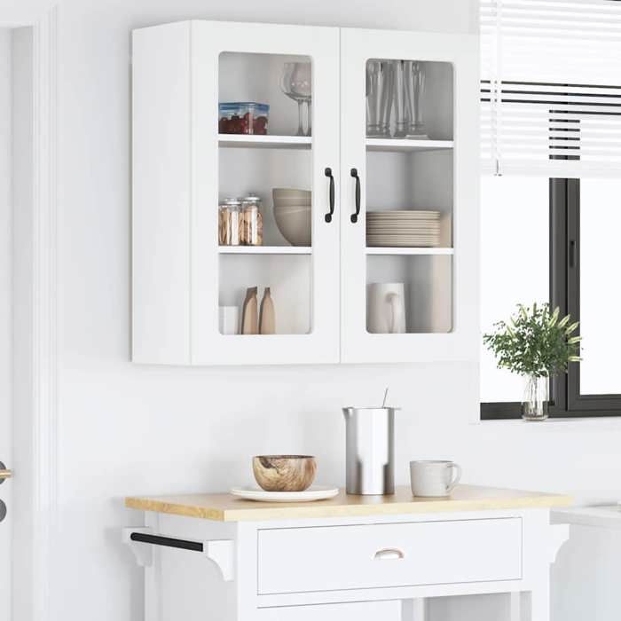 UU*TOP Placard mural de cuisine - moderne Armoire suspendue - Blanc 80x31x80 cm - Bois dingénierie CC1255