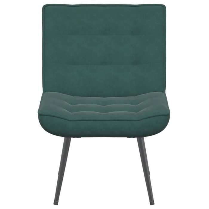 TOP 2026 Chaise de relaxation - moderne - 1 PC - vert foncé 64x74x84 cm velours FF190