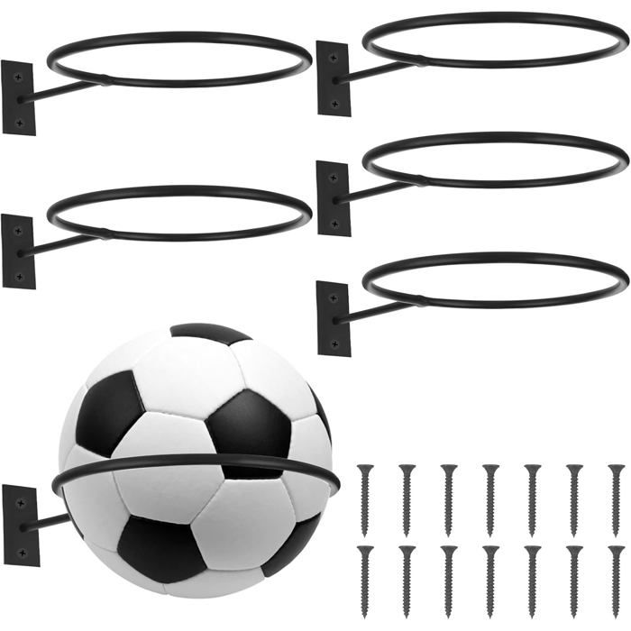 6 supports muraux ballons - football basket