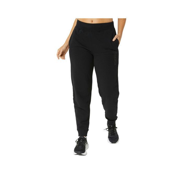 Point De Logos Pantalon de jogging ASICS Logo pour femme noir Noir - Cdiscount Prêt-à ...