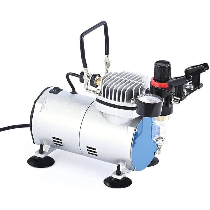 Matériel Décoration Gâteau Tattoo Kit Aérographe Double Action Nasedal - Compresseur 40PSI | Maquillage Décoration Aérographe Maquillage