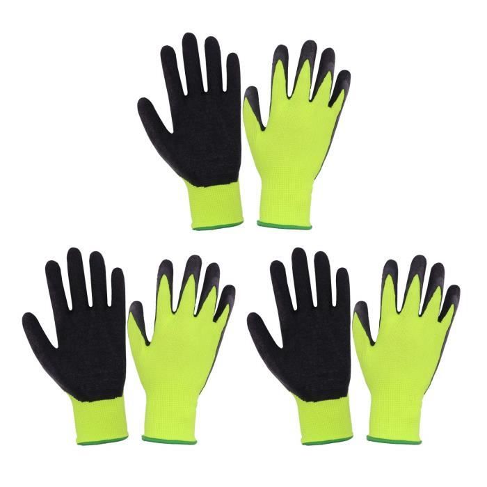 3 Paires de gants de jardinage anti-glissants les gants pour enfants avec la sécurité pour les activités de DIY JIERTOP Les gants de jardinage Enfants pour les endants 3-15 ans 