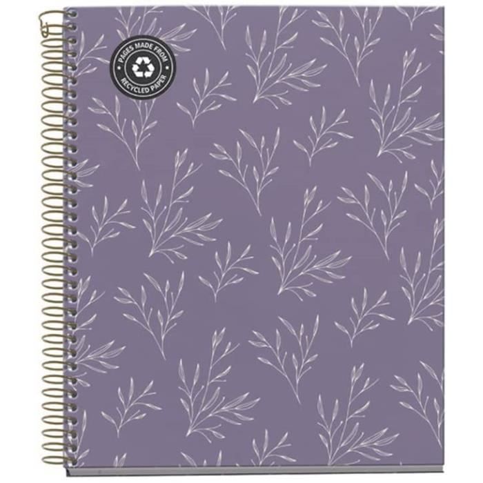 Carnet Recyclé A4 120 Pages - MiquelRius | 4 Anneaux, Ligné, 80g/m² - Éco-friendly