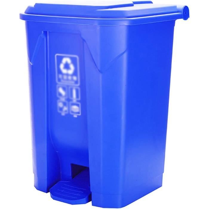 Poubelle Recyclage Bouteilles Consignées 100L - Avec Couvercle à Trou Et 2 Sacs Amovibles, Rangement Pratique