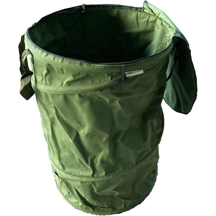 Bolsas De Jardín Maison Exclusive - Con Mangos 12 Pcs Plegables Redondas Verdes 120 L 96876012