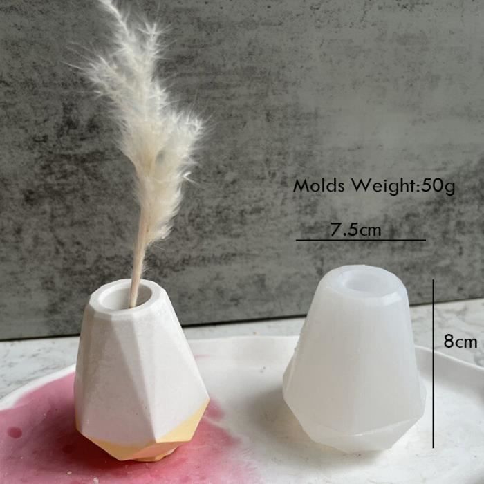 Moule Pour Pot En Béton – Vase En Ciment Moderne – Moule DIY Décoration