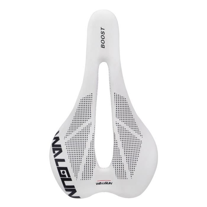Selle blanche Walgun Selle de velo de route et VTT pour homme et femme siege de cyclisme noir et blanc su Cdiscount Sport