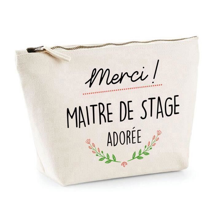 Trousse Merci Maitre de stage adorée Idée Cadeau Collègue Travail