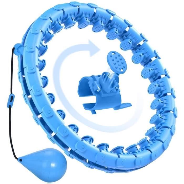 Hula Hoop Lesté 3,3 Lb (1,5 Kg) Design Ondulé Breveté - Pour Renforcement Musculaire Et Fitness, Arc-en-ciel