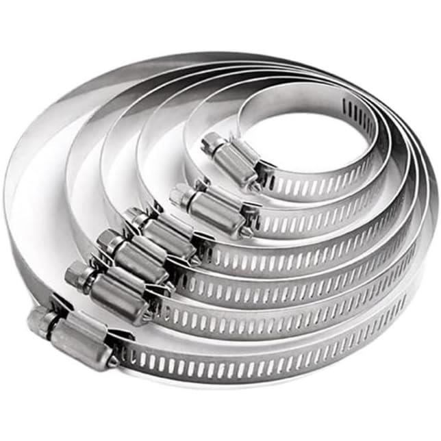 Lot De 10 Colliers De Serrage Universels En Acier Inoxydable Pour