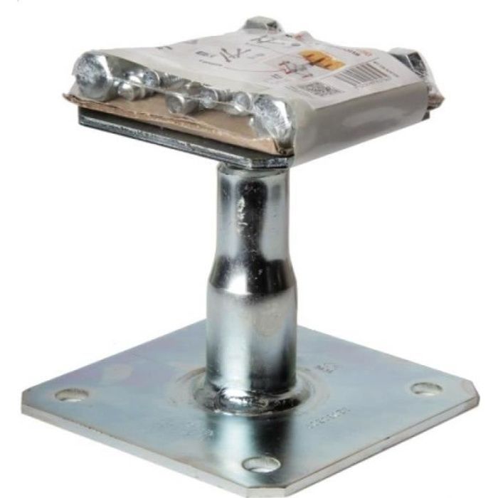 Kit pied de poteau à platine réglable KIT FIX APB 100 hauteur