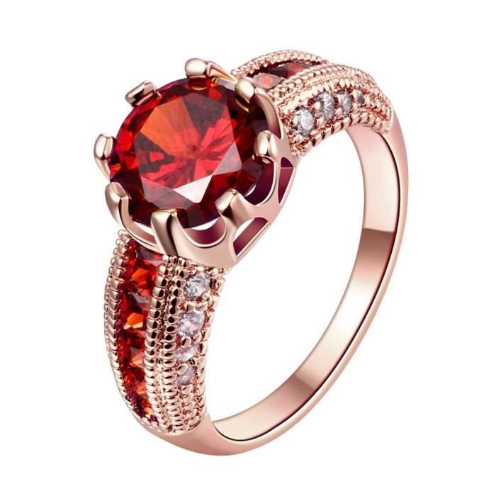 Bague Cristal pierre rouge fian ailles mariage Achat Vente