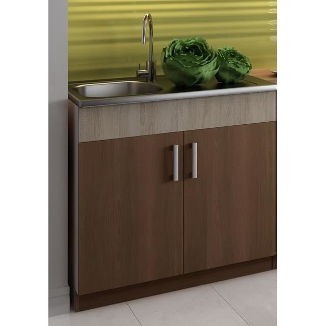 Evier Pour Sous Meuble De 80 Cm Agate Meuble Sous Evier 80 Cm Avec Evier Et Mitigeur 2 Portes Achat Vente Meuble Sous Evier Agate Meuble Sous Evier 8 Cdiscount