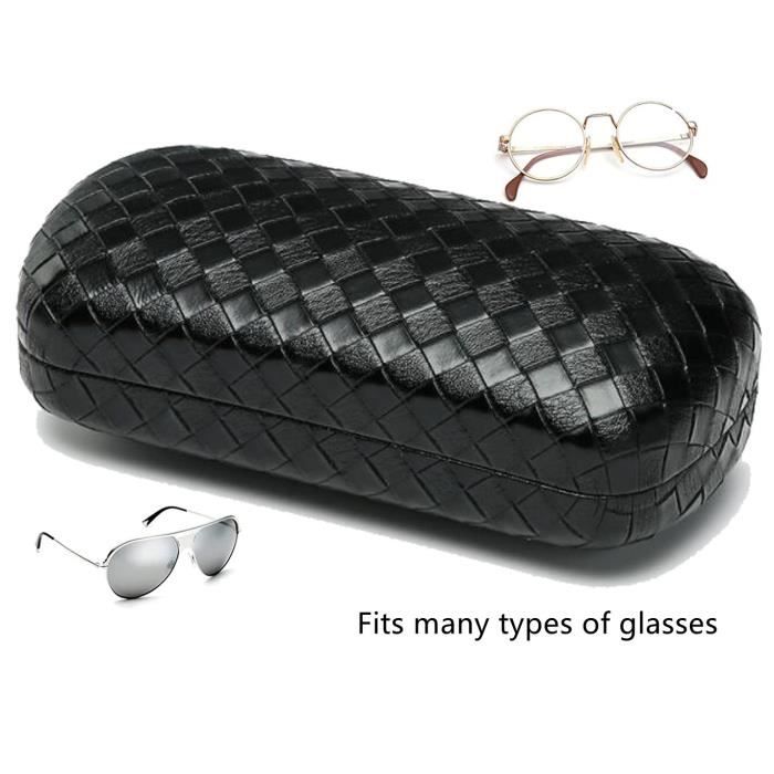 Étui à Lunettes,Portable Boitier Lunettes de Myopie,Cas Lunettes de Soleil  Rigide en Cuir,Boîte de Protection de Lunettes de Lecture - Cdiscount  Bijouterie