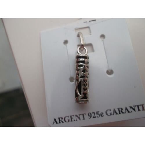 Pendentif Tiki Tendresse En Argent 925 - Petit Modèle - Garanti Sans Nickel - Neuf Petugons
