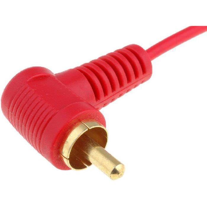 Connecteur RCA mâle rouge