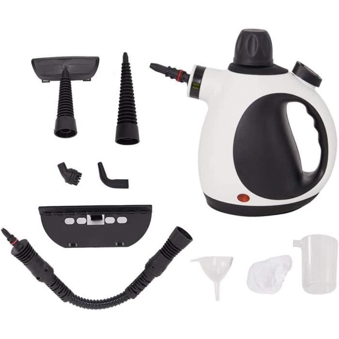 Nettoyeur Vapeur Portable AKPIAN - 1050W, 350ml, Kit 10 Accessoires - Pour Graisse, Saleté, Sans Produits Chimiques