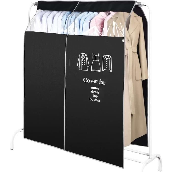 Housse De Rangement Transparente GQC Pour Penderie - Taille 90L, Fermeture Velcro - Neuf Sous Emballage