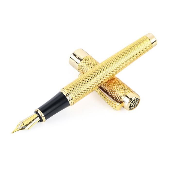 Stylo Plume Vintage UNIQUE DE LUXE - Avec Une Plume En Or 14 Carats, Stylo D'occasion De Collection