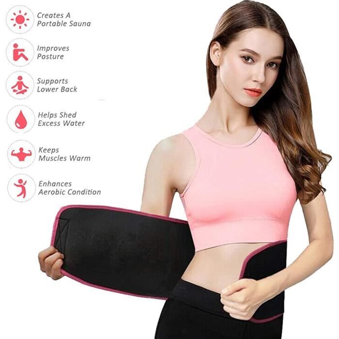 Ceinture de Sudation Femme - Marque Non Spécifiée - Modèle XL - Néoprène - Ajustable - Confortable