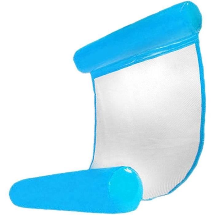 Hamac Gonflable Pour Piscine - Chaise Longue Flottante Avec Filet - 130x70 Cm - PVC Étanche