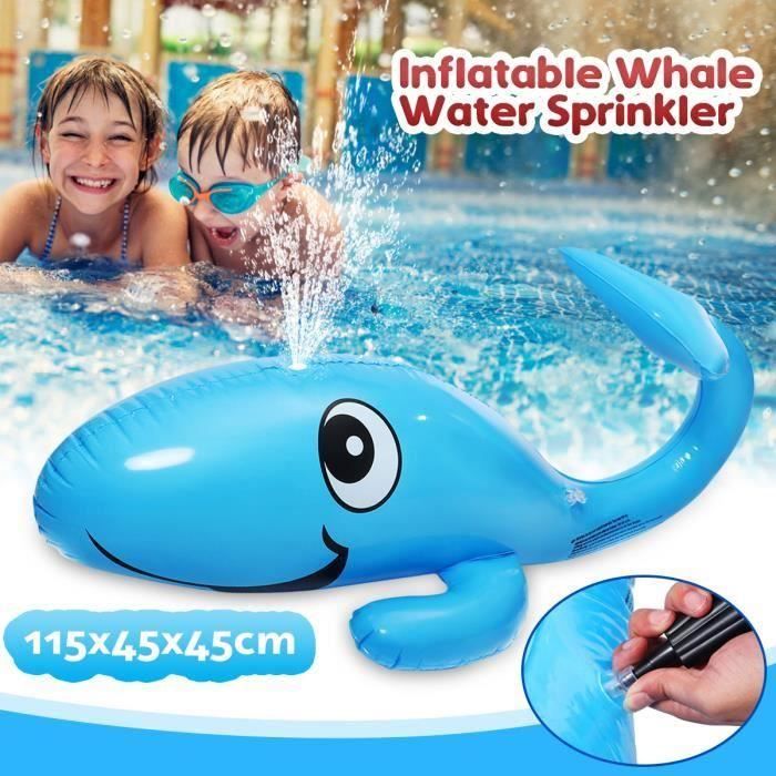 Bouee Gonflable Arroseur D Eau Baleine Gicleurs Arrosage Rangee Flottante Piscine Plage Jouet 115x45x45cm Achat Vente Jeux De Piscine Cdiscount