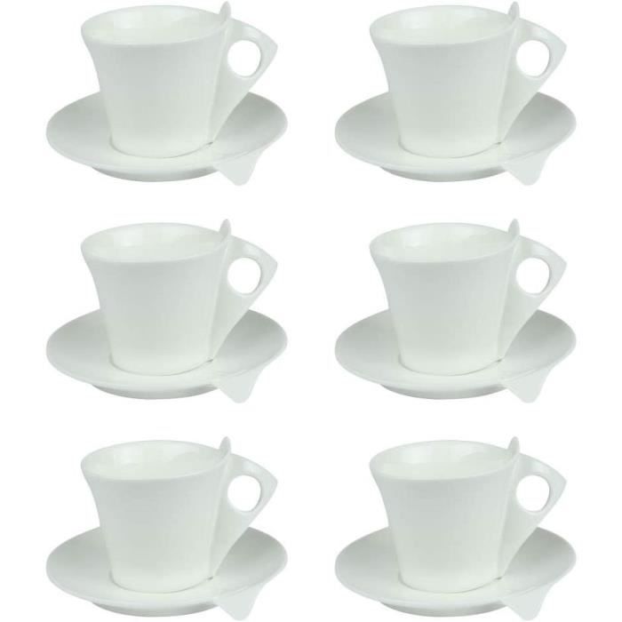Collection Caractère - Coffret 6 tasses blanches