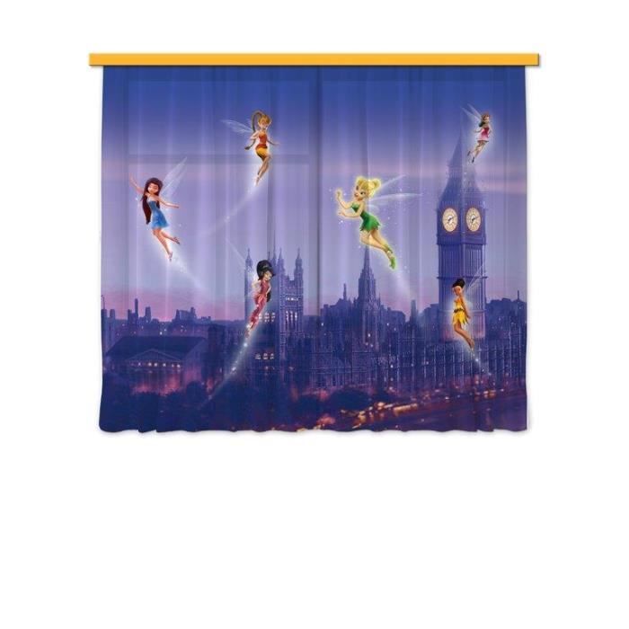 Disney Fairies La Fee Clochette Rideau Voilage Pour La Chambre