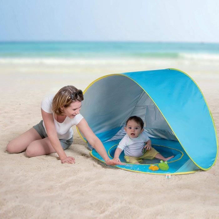 Tente De Plage Et Piscine Pour Bebe Tente Activite Bebe Anti Uv Plein Air Des 10 Mois Cdiscount Sport