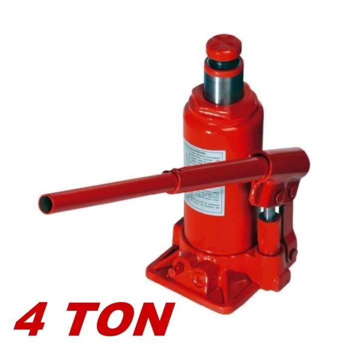 Cric Hydraulique Pour Voiture Crick A Bouteille Portee 4t 4ton