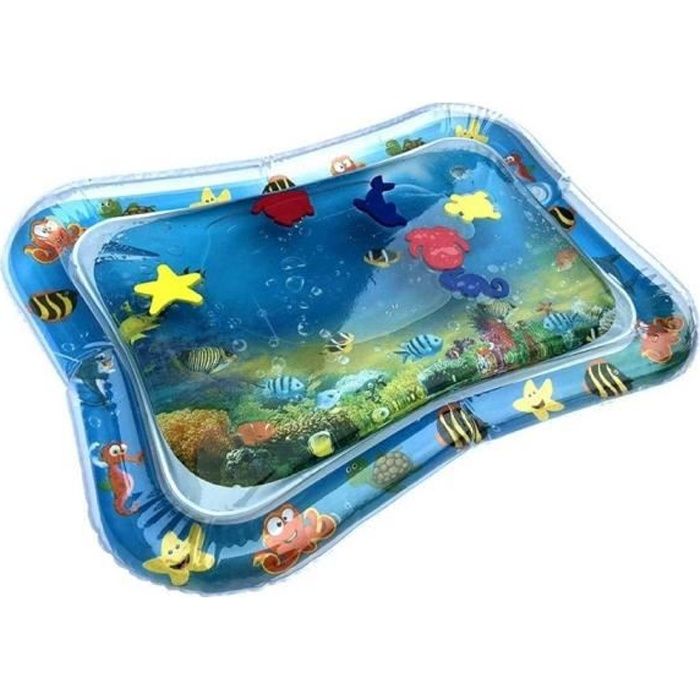 Tapis D Eveil Tapis D Eau Pour Bebes Jouets Pour Enfants De 3 6 9 12 Mois Cadeau Pour Nouveau Nes Garcons Et Filles Type Bleu Cdiscount Puericulture Eveil Bebe