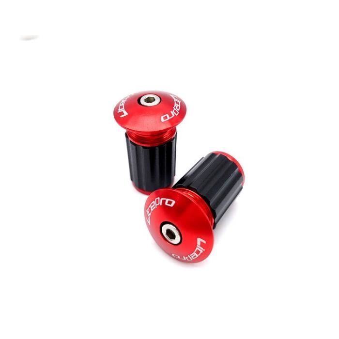 Acheter Pièces de vélo Blocables Embouts de guidon de vélo Couvre-poignées de guidon Bouchon de guidon Alliage d'aluminium