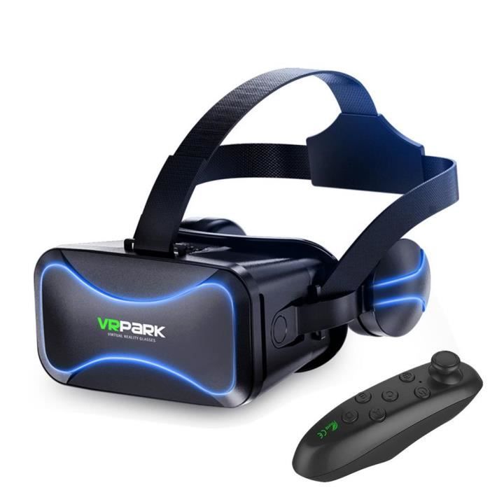 Lunettes 3D Ensemble de lunettes VR pour Android IOS PC haute qualite appareil reglable avec poignee casque de Black B5965 Cdiscount TV Son Photo