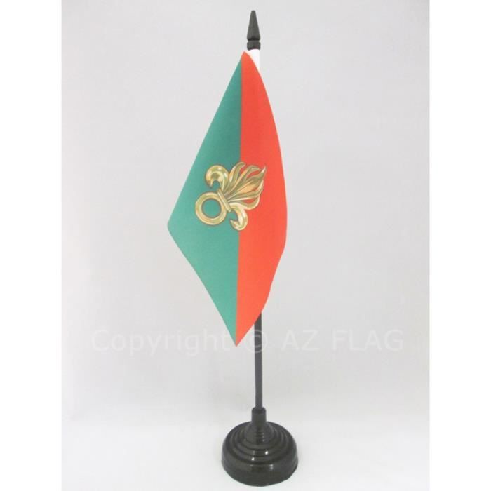 Drapeau Légion étrangère Française U24 – 20 X 30 Cm, Polyester 110 G/m², Résistant Intempéries, Avec Sangle Et Boucle De Hissage