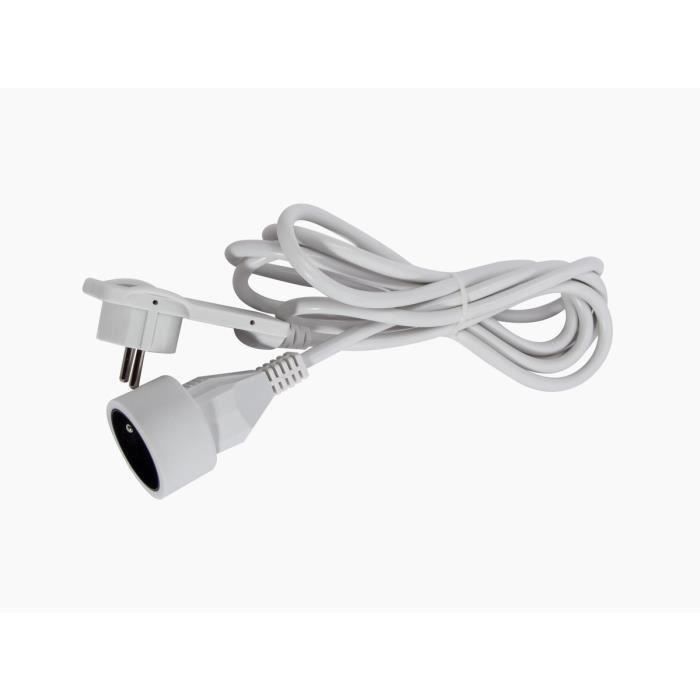 CHACON Rallonge électrique 3m avec fiche plate - vue 2